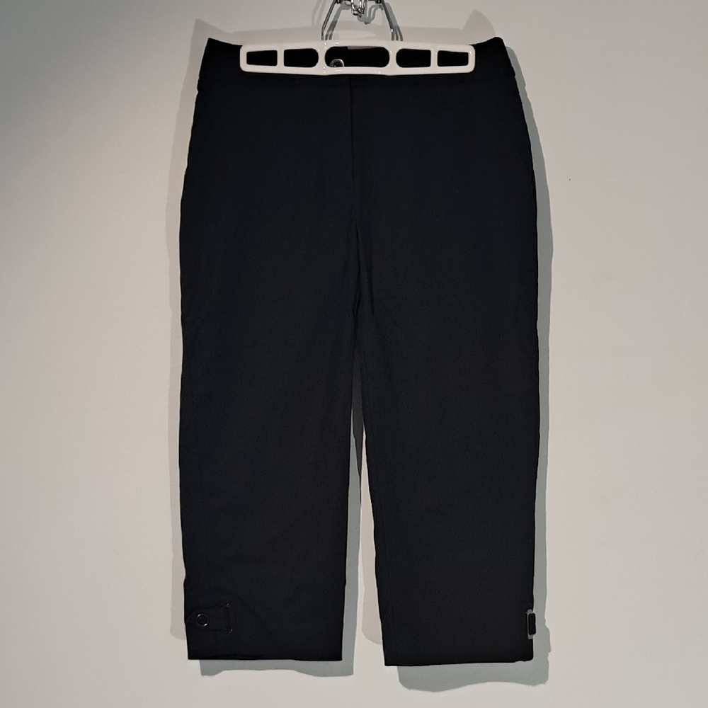 Rafella Navy Crop‎ Pant. Size 4 Petite.